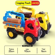 [AK93] Mainan Anak Kendaraan Mobil Truk Molen Mixer AK86 / Muat Kayu