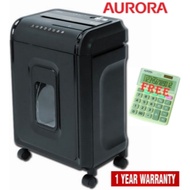 Aurora Paper Shredder (AS860CM) Cross Cut Mini [Free Aurora Calculator (DT642)]