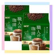 UCC - 【2包】日本職人咖啡滴濾式掛耳咖啡粉(濃郁香醇)(綠)(7gx 16杯)*2包(4901201157417)【平行進口】日期新鮮 不同版本隨機發