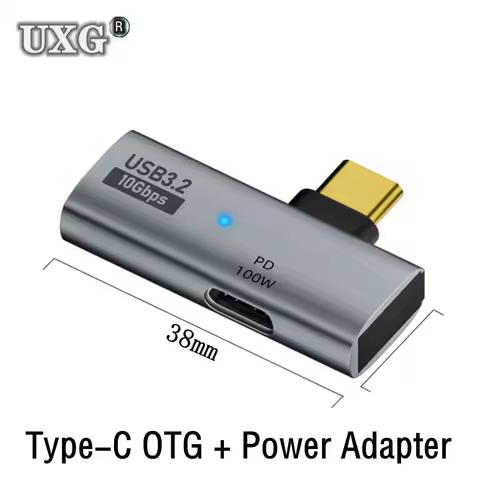 USB 3.2 Type-C 10Gbps OTG 2 in 1 Adapter With 100W PD Charging Compatible For Steam Deck Switch Chro