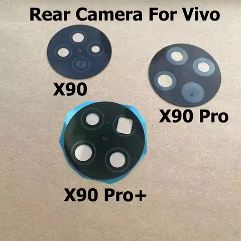 For Vivo X90 Pro Plus Back Camera Glass Lens With Adhesive Sticker Camera Protector Replacement Part