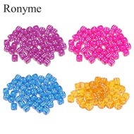 [Ronyme] 50pcs Six-sided D6 Dice for Dungeons&Dragons D&D TRPG Party Game Supplies - Blue
