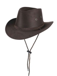 牛仔風格連帽帽,帶弦設計,毛氈質感復古外出帽