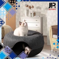 Cat Bed Tunnel Toy Cat Donut Tunnel Bed Q60 Dark Gray