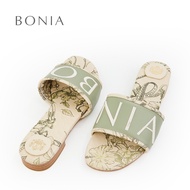 Bonia Pale Green Maliora Flat Sandals | Kasut Sandal