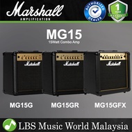Marshall MG15G Gold Series 15W Electric Guitar Amp Combo Amplifier (MG15GR MG15GFX)