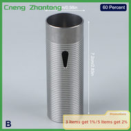 Cneng CNC Advanced Stainless Steel Ribbed Heat Dissipation Cylinder For Airsoft Ver.2 Gearbox 80% 70% 60% 50% Sport Toy