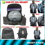 Helmet Bag / Helmet Backpack / Topi Keledar Riding Beg Large Storage Can Fit 3XL Helmet Laptop