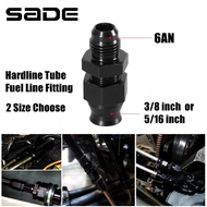 SADE 1Pcs Straight 6AN AN6 Male to 3/8", 6AN AN6 Male to 5/16" Hardline Tube Hose Fitting Adapter  F