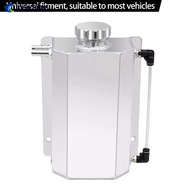 NOBELJIAOO 1L/2L Oil Catch Can Reservoir Aluminum Tank Engine Coolant Radiator Overflow Oil Fuel Tan