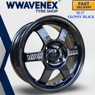 **1pc** TE37 57FXZ 15" 6.5jj 4Hole PCD100 ET40 Rims sport rim kereta myvi viva bezza Saga BLM Axia V