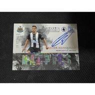 2022 Panini Soccer Card Impeccable Premier League Javier Manquillo Newcastle United Club History Aut