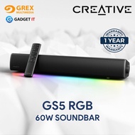 CREATIVE SOUND BLASTER GS5 - 60W VERSATILE RGB GAMING SOUNDBAR | SUPERWIDE TECHNOLOGY | GADGET IT