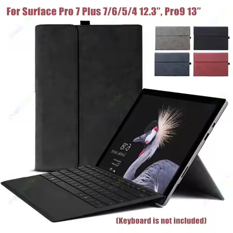 Keyboard Case for Microsoft Surface Pro 9 / Pro 9 5G 13 Inch PU Leather Tablet Stand Protective Cove