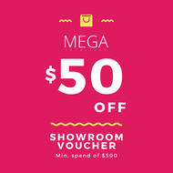 Megafurniture $50 Showroom Voucher (min spend $500)
