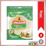 MISSION  WRAP TORTILLAS ONION & CHIVES  8SX 360G ASEAN.OS