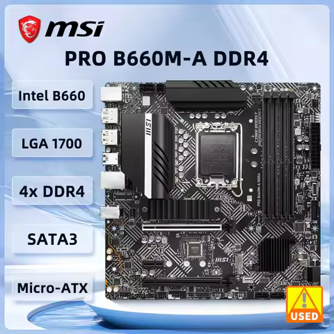 MSI B660 Motherboard PRO B660M-A CEC WIFI DDR4 Motherboard LGA 1700 128GB support 14900 14700 13900 