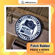 Alfatih Army Patch Rubber Press News 5X7 cm round Rubber Velcro Emblem direct stick