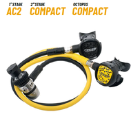 Cressi Diving Regulator Octopus Set | Ac2 Compact+Octopus Compact Regulator INT