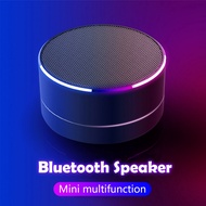 Wireless Bluetooth Speaker Portable Speakers Metal Mini Speaker Bluetooth LED Light Speaker With Mic Phone Loudspeaker