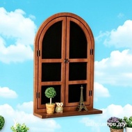 Fake Window Decoration Simulation American Country Vintage Old Blackboard Wall Hanging Storage Parti