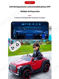 Kids Bicycle Electric Bicycle Equipped With A Remote Control Toddler Bicycle Baby Toy Car Double Sea