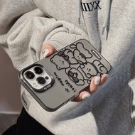 Cute Puppy Black White iphone14Pro Phone Case max Phone Case 1 Shock-resistant