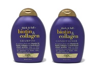 Organix Thick and Full Biotin and Collagen, DUO Set Shampoo + Conditioner, 13 Ounce, 1 Each by OGX