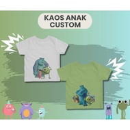 Custom CHILDREN'S T-SHIRTS MONSTER INC// MONSTER INC// CUSTOM IMAGE// CUSTOM NAME