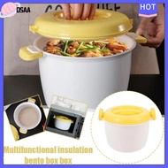 DSAA Pastamaker Oven Microwave Rice Cooker Vegetable Container Insulated Lunch Box Steamer Pot with Lid Pressure Pots Bowl Kitchen