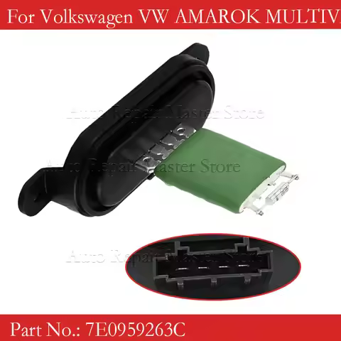 For Volkswagen VW AMAROK MULTIVAN T5 Transporter T5 2009 - 2014 Blower Motor Resistor Heater Fan 7E0