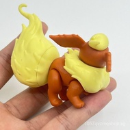 New bulk goods Pokémon Fire Eevee Movable joint Figurine model desktop ornament 3NC7