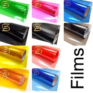 ฟิล์ม โคมไฟ ฟิล์มไฟ Film headlight ฟิล์มดำ ฟิล์มสีชา ฟิล์มสโมก ไฟเหลือง ( Sdiy )