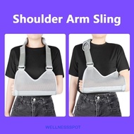WELLNESSSPOT Shoulder Arm Sling, Adjustable Breathable Shoulder Immobiliser, Fracture Supplies Mesh 