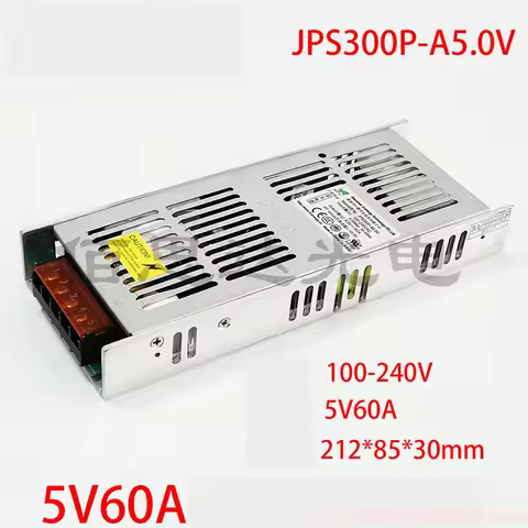 New Genuine For LED Power Supply JPS300P-A5.0V 5V 60A 300W 100-240V 1 Pcs