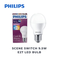 PHILIPS Scene Switch 9.5W E27 LED Bulb 220-240V Energy Saving 3000K 6500K Cool &amp; Warm in one bulb