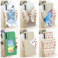 For Tecno Camon 17 Pro 17P Case CG6 CG6j CG7 CG7n CG8 CG8h Cover Cute Cartoon Rabbit Cat Soft Silico