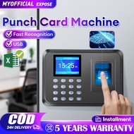 Fingerprint Attendance Machine Finger Print Punch Card Machine Time Thumbprint Attendance English Version