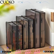 BACKSTR Certificate Storage Box, Plastic Transparent A4 File Box, Practical A4 Multifunctional Dustp