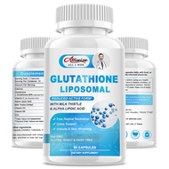 Alliwise Liposomal Glutathione With Milk Thistle Skin Whitenning Capsule Brightening Anti-Aging Anti