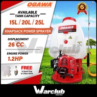 Warclub OGAWA 15L/20L/25L Mist Sprayer Knapsack Sprayer Engine Sprayer Mesin Meracun Racun Pump [ 100% Original ]