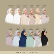 Ayra Chiffon Shawl Swan Heritage