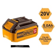 Ingco 20V Lithium-Ion Battery Pack 5.0Ah Rechargeable Cordless Power Tool Battery FBLI2003 / FBLI200