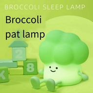 Cute Broccoli Night Light Children LED Sleep Lamp Toddler Decoration Cartoon Baby Bedside Lamp Accom