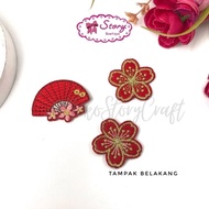 1PC - IMLEK FAN PATCHES / FLOWER EMBROIDERED PATCHES / IMLEK DECORATION / IMLEK FLOWER EMBLEM