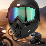 Dual-Purpose Welding Face Shield & Safety Goggles Set, Windproof Eye Protection Set Pelindung Muka &