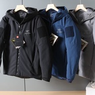 外國優惠預訂 3色選 Arcteryx 始祖鳥 goretex 防水面料 logo leaf cold 户外機能 wind stopper 輕量保暖棉質外套