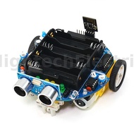 HU-063 Graphical Programming 51 Intelligent Car Kit Infrared Tracking Ultrasonic Obstacle Avoidance 