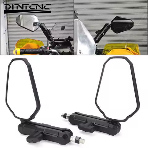 For BMW R1250GS ADV R1200GS S1000XR 360 Degree Rotatable Foldable Adjustable Rearview Mirror Motorcy