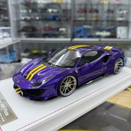 IVY Model 1:18 Diecast Ferrari 488 Pista Purple Vehicle Model Car Collection Worldwide Limited Editi